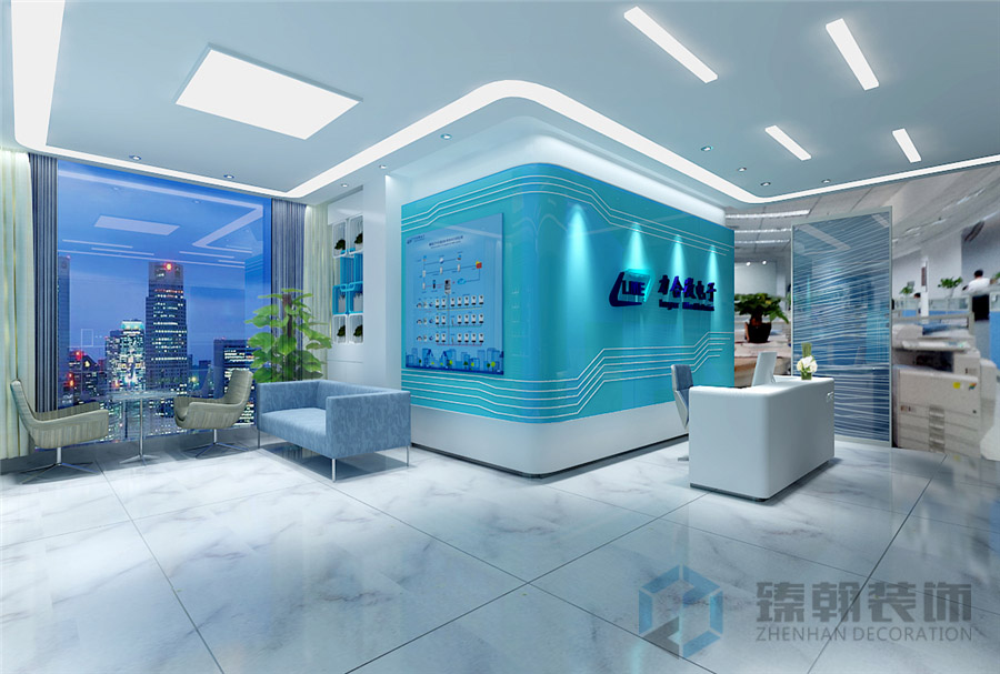 力合微電子展廳裝修設計案例