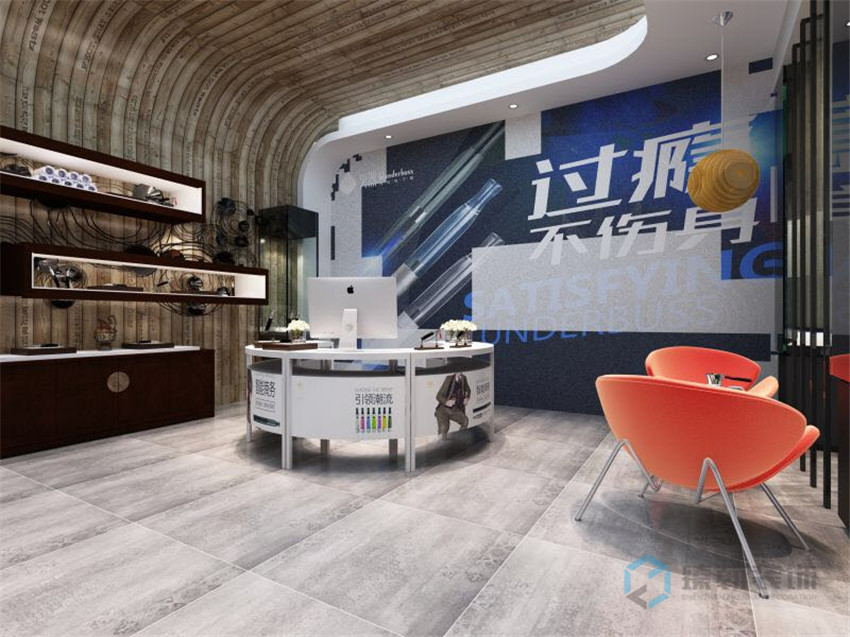 300㎡電子煙展示廳裝修設(shè)計