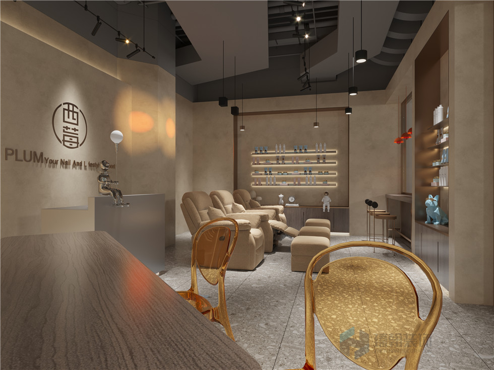 大中華喜來登美甲店設(shè)計裝修