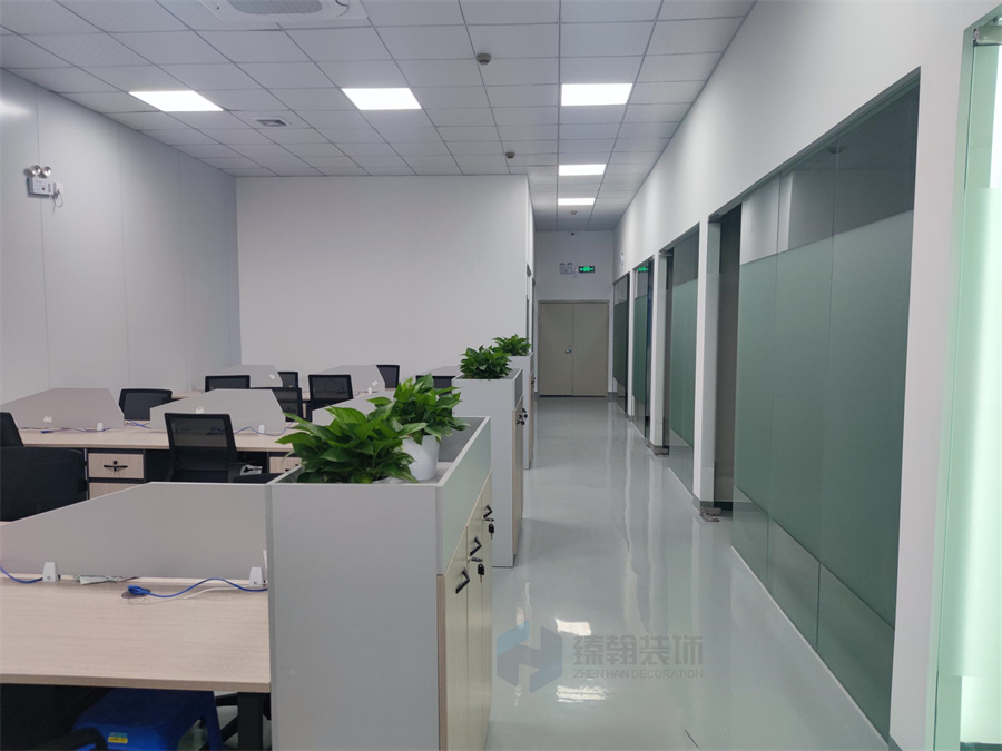 3000㎡深圳韻騰激光廠房，展廳，辦公室設(shè)計(jì)裝修